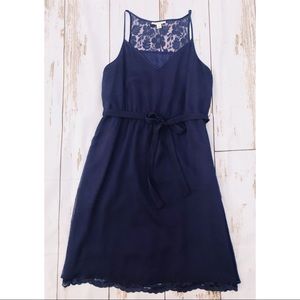 Banana Republic | Lace + Chiffon Fit & Flare | 14